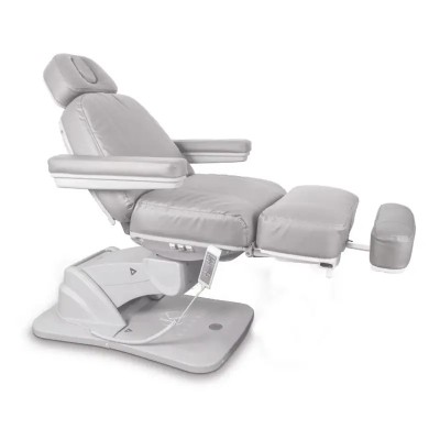 Fotel kosmetyczny ANGEL Plus z podgrzewaniem - Jasnoszary -Fotele kosmetyczne elektryczne- 