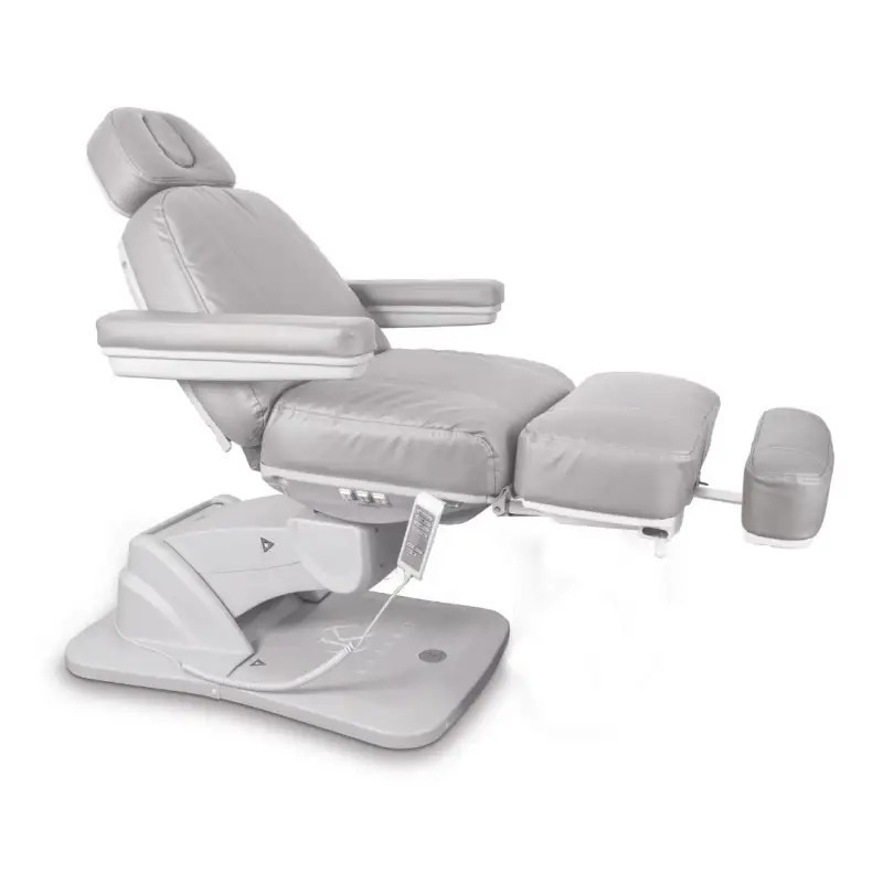 Fotel kosmetyczny ANGEL Plus z podgrzewaniem - Jasnoszary -Fotele kosmetyczne elektryczne- 