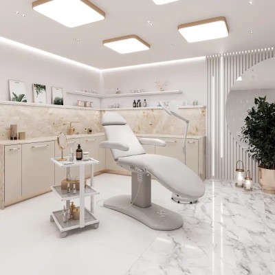 Fotel Kosmetyczny Jasnoszary, Medycyna Estetyczna - Magma II -Fotele kosmetyczne elektryczne- 