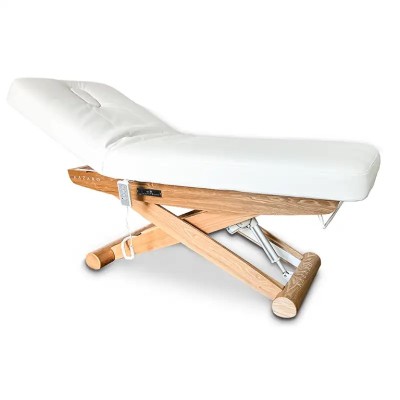 Łóżko Kosmetyczne Luna X Plus VibeSound Z Podgrzewaniem - Białe -Łóżka SPA- 