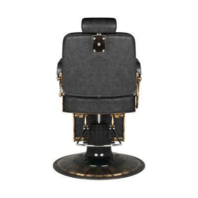 Gabbiano fotel barberski Boss HD Old Leather czarny