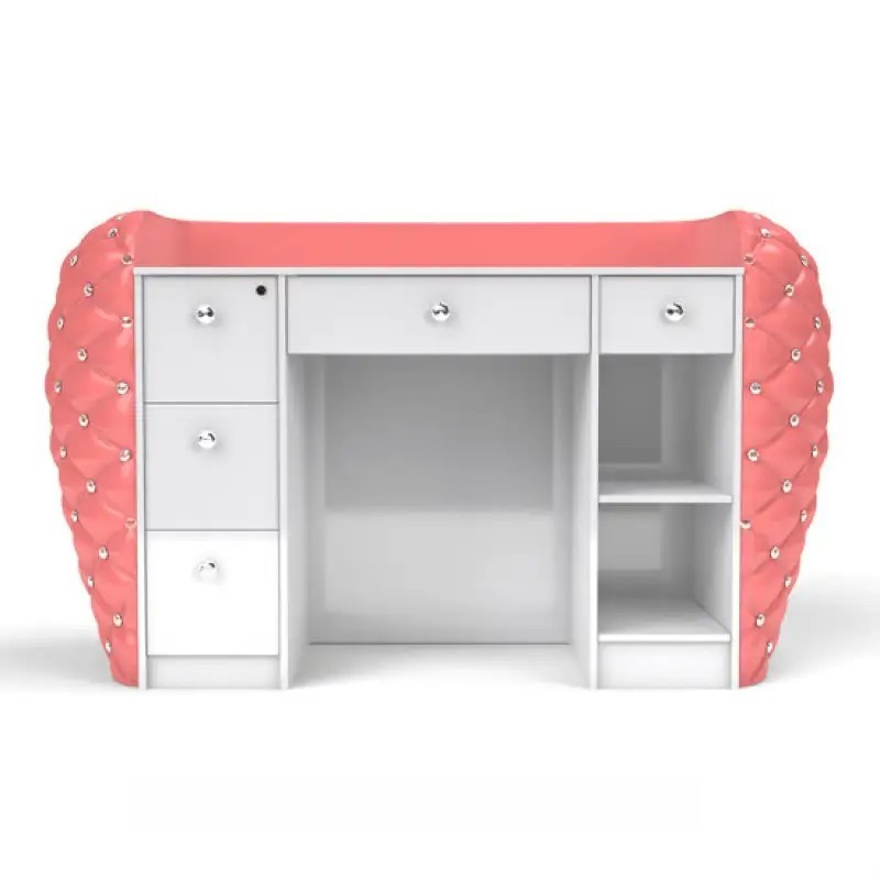 Różowa Recepcja Pikowana Glamour - Diamante -Diamante- 