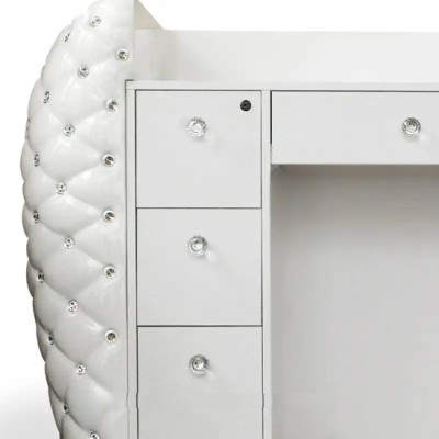 Biała Recepcja Pikowana Glamour - Diamante -Diamante- 