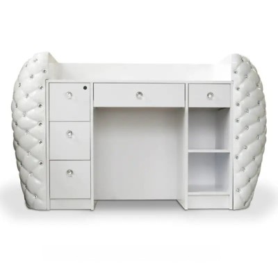 Biała Recepcja Pikowana Glamour - Diamante -Diamante- 