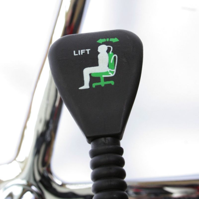 Taboret Kosmetyczny Siodło FEMME PRIMO - Biały -Taborety kosmetyczne i hokery- 