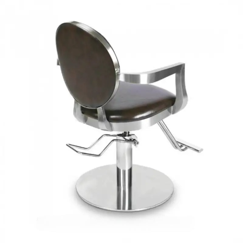 Fotel Fryzjerski LOUIS - Ciemny Brąz -Fotele fryzjerskie- 