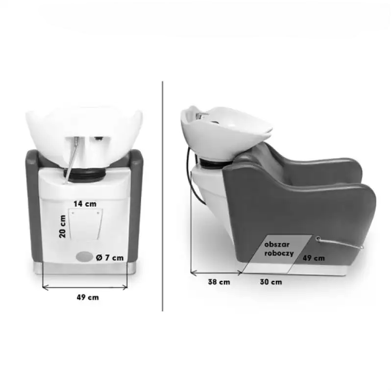 Myjnia Fryzjerska AVENANT Z Masażem -  Beżowa -Myjnie fryzjerskie- 