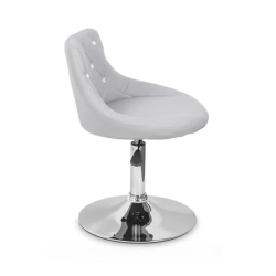 Jula - Krzesło Kosmetyczne Szare Swarovski Elements -Krzesła kosmetyczne- 