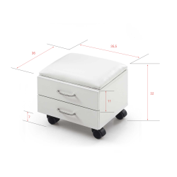 Pomocnik Ze Stolikiem I Hockerem TENDY -Pomocniki do pedicure- 