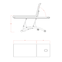 Stół Do Masażu CERVIC - Biały -Łóżka kosmetyczne- 