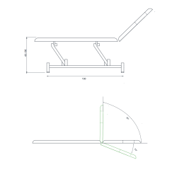 Stół Do Masażu TORAC - Szary -Łóżka do masażu- 
