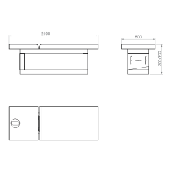 Leżanka Spa OCCI -Łóżka kosmetyczne- 