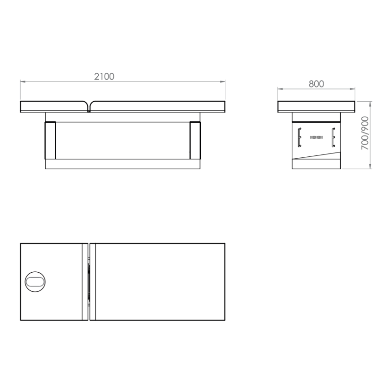 Leżanka Spa OCCI -Łóżka kosmetyczne- 