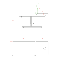 Leżanka Kosmetyczna MUSE -Łóżka kosmetyczne- 