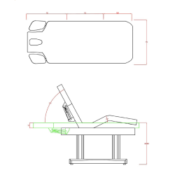 Leżanka Kosmetyczna MUSE -Łóżka kosmetyczne- 
