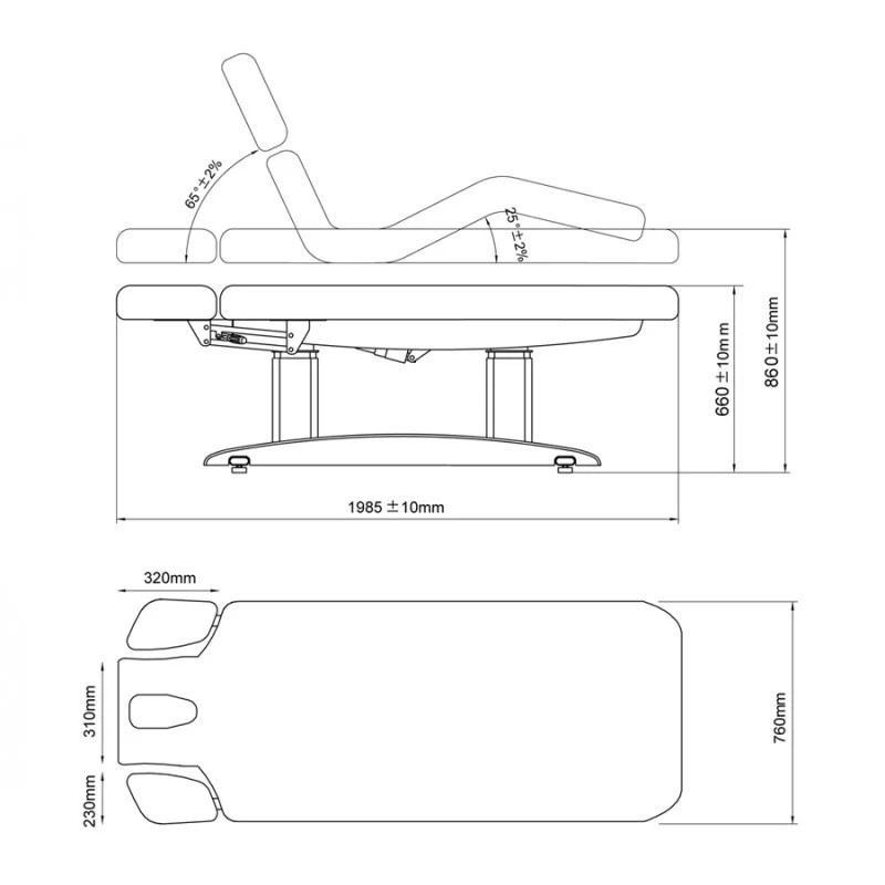Leżanka Zabiegowa TROCH -Łóżka kosmetyczne- 