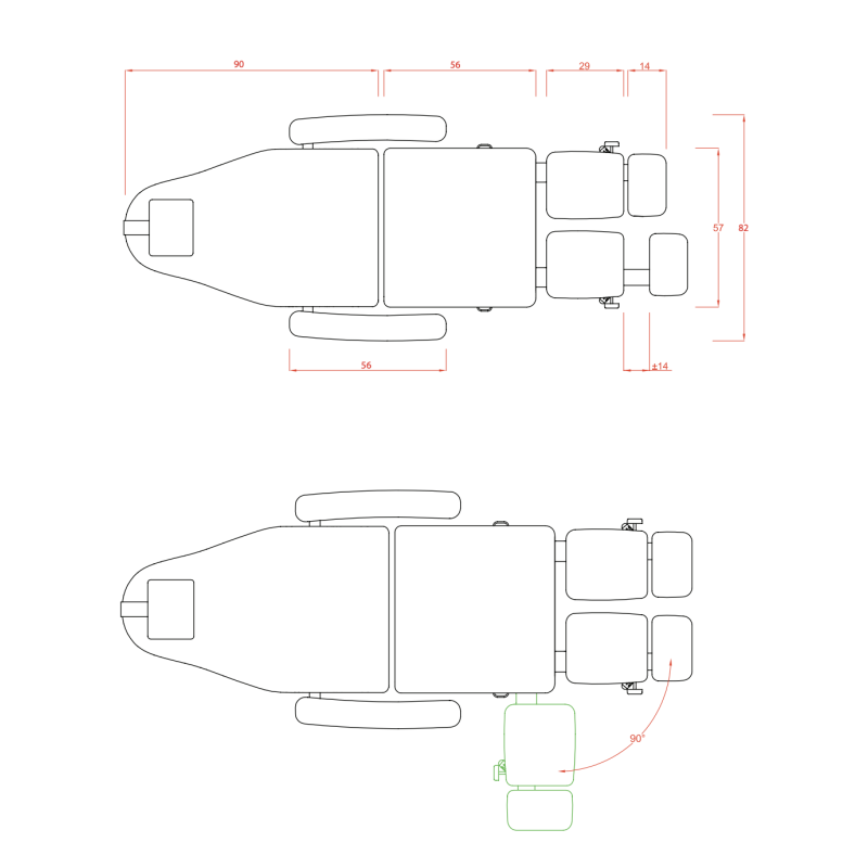 Fotel Pedicure CUBO - Biały -Fotele pedicure- 