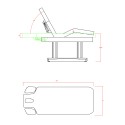 Leżanka Zabiegowa TENSOR - Biała Podstawa -Łóżka kosmetyczne- 