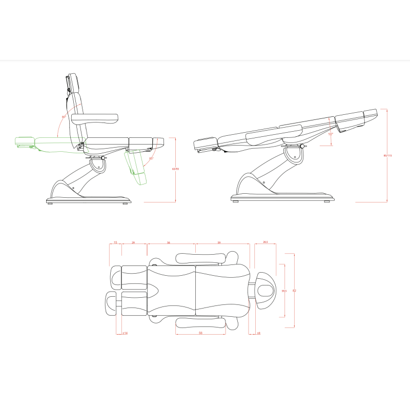 Fotel Kosmetyczny Pedicure TARSE -Fotele pedicure- 
