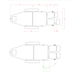 Fotel Kosmetyczny Pedicure CUBO - Biały -Fotele pedicure- 