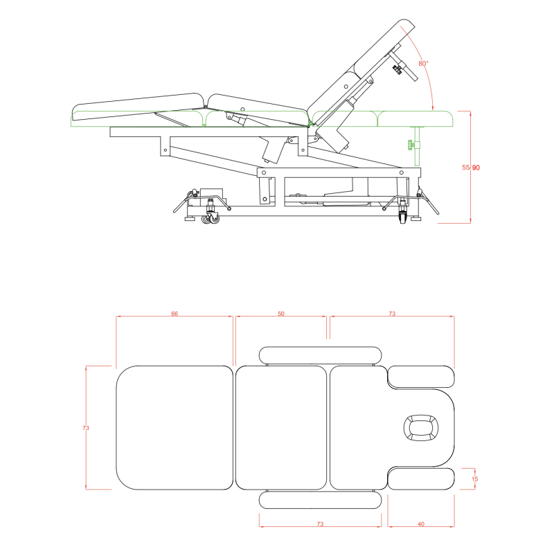 Stół Do Masażu ACRUM -Łóżka SPA- 