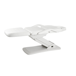 Fotel Kosmetyczny Elektryczny ASTER Biały -Fotele kosmetyczne elektryczne- 