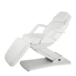 Fotel Kosmetyczny Elektryczny ASTER Biały -Fotele kosmetyczne elektryczne- 
