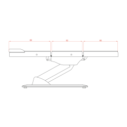 Fotel Kosmetyczny Elektryczny ASTER Biały -Fotele kosmetyczne elektryczne- 