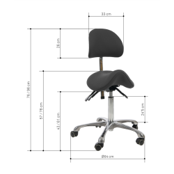 Hocker Kosmetyczny I Zabiegowy NOBLE - Biały -Taborety kosmetyczne i hokery- 