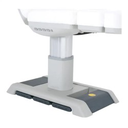 Fotel Kosmetyczny Elektryczny  Aspromus 2401 Z Podgrzewaniem - Jasnoszary -Fotele kosmetyczne elektryczne- 