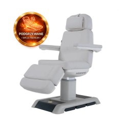 Fotel Kosmetyczny Elektryczny  Aspromus 2401 Z Podgrzewaniem - Jasnoszary -Fotele kosmetyczne elektryczne- 