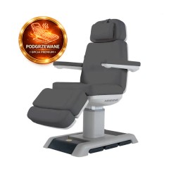 Fotel Kosmetyczny Elektryczny  Aspromus 2401 Z Podgrzewaniem - Grafitowy -Fotele kosmetyczne elektryczne- 