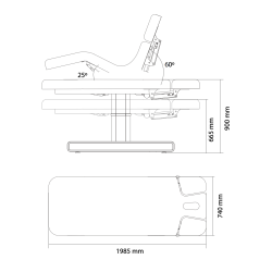 Leżanka Zabiegowa NUSH -Elektryczne stoły do masażu- 