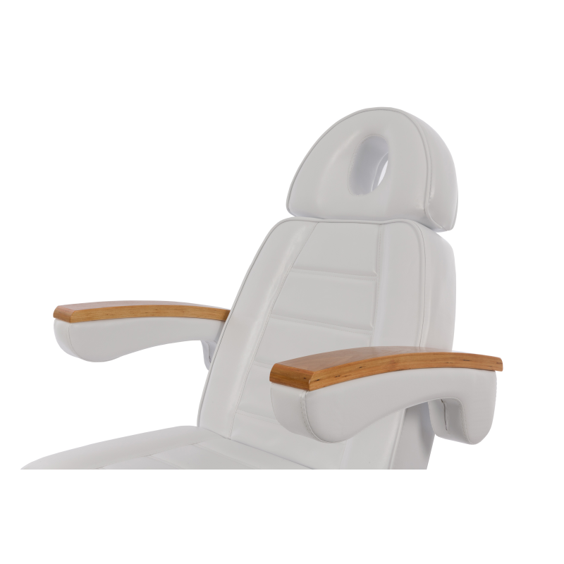 Fotel Kosmetyczny Elektryczny CLAVI - 3 silniki Biały -Fotele kosmetyczne elektryczne- 