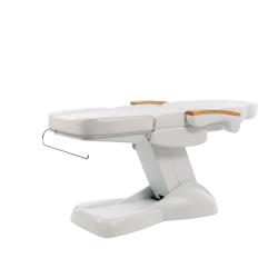 Fotel Kosmetyczny Elektryczny CLAVI - 3 silniki Biały -Fotele kosmetyczne elektryczne- 