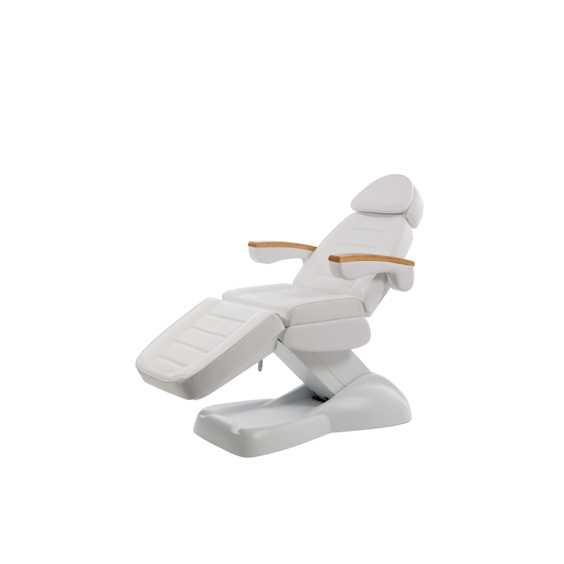 Fotel Kosmetyczny  Elektryczny CLAVI - 4 silniki Biały -Fotele kosmetyczne elektryczne- 