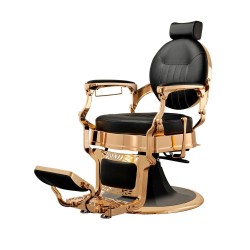 Fotel Barberski CAESAR + GOLD -Wyposażenie Fryzjerskie- 