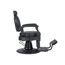 Fotel Barberski CAESAR SHOR BLACK -Wyposażenie Fryzjerskie- 