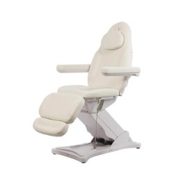 Fotel Kosmetyczny Elektryczny ASTON Biały -Meble kosmetyczne- 