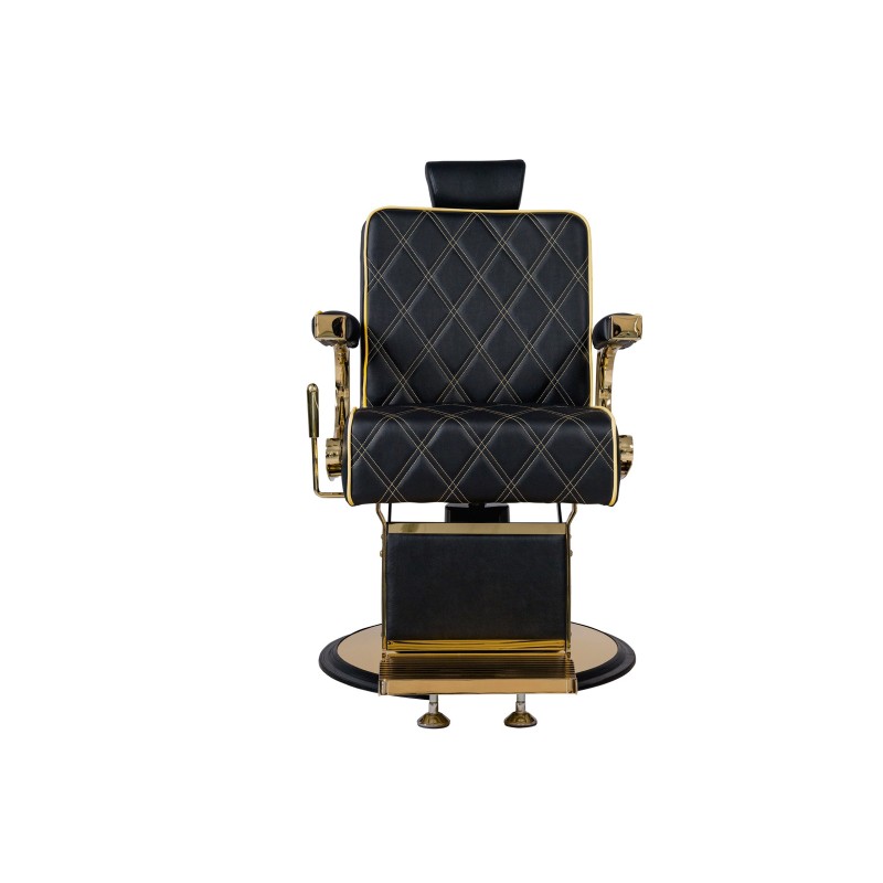 Fotel Barberski CREW GOLD -Wyposażenie Fryzjerskie- 