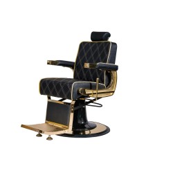 Fotel Barberski CREW GOLD -Wyposażenie Fryzjerskie- 