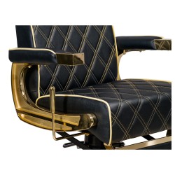 Fotel Barberski CREW GOLD -Wyposażenie Fryzjerskie- 