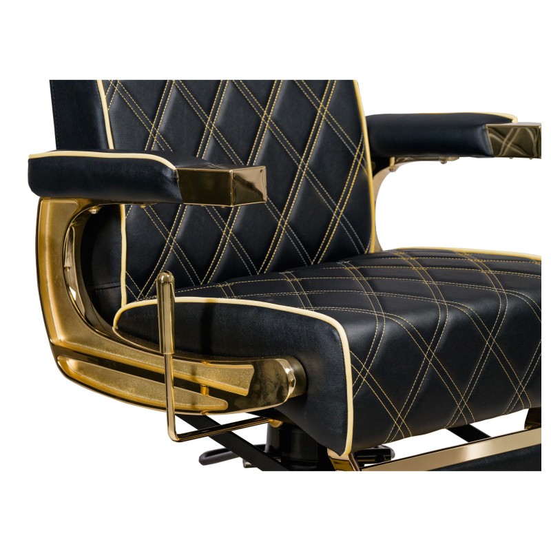 Fotel Barberski CREW GOLD -Wyposażenie Fryzjerskie- 