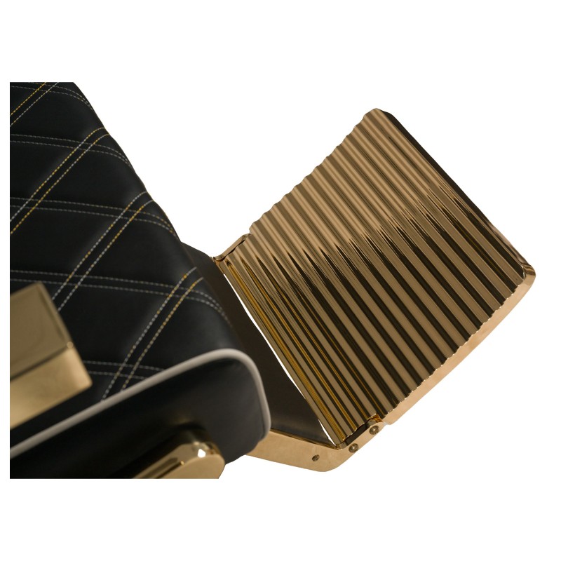 Fotel Barberski CREW GOLD -Wyposażenie Fryzjerskie- 