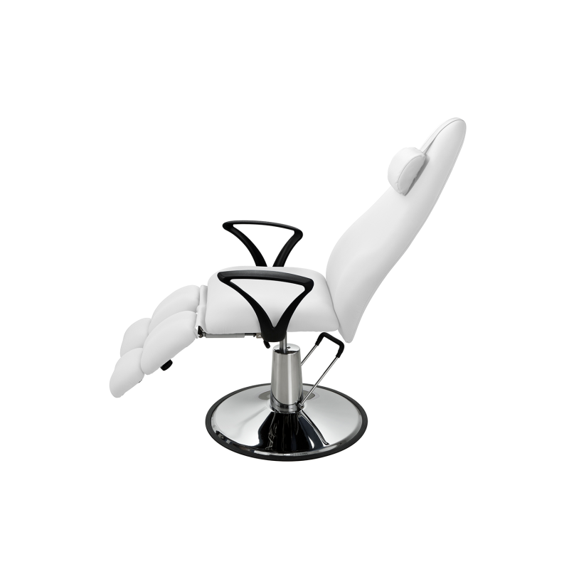 Fotel Kosmetyczny Hydrauliczny SOL Biały -Meble kosmetyczne- 