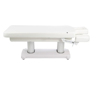 Herms - Biała leżanka zabiegowa sterowana elektrycznie -Łóżka SPA- 