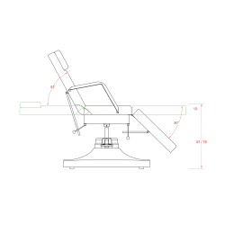 Łóżko Kosmetyczne SART -Fotele kosmetyczne hydrauliczne- 