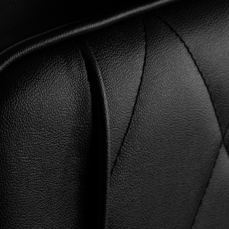 Czarna fryzjerska krzesło o eleganckim nowoczesnym designie