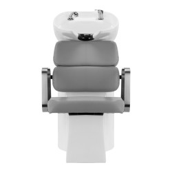 Szara myjnia fryzjerska z miską