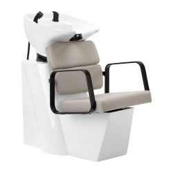 Black beige salon shampoo chair